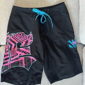 Empyre Black and Pink Board Shorts
